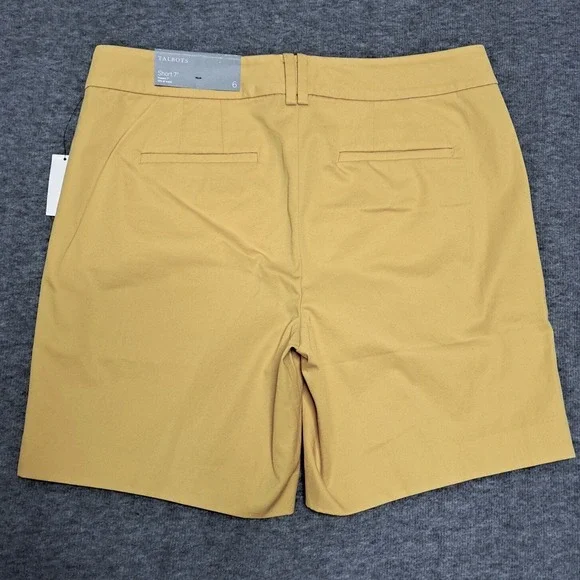 Talbots 7” Yellow Women's Shorts - Picture 3 of 13